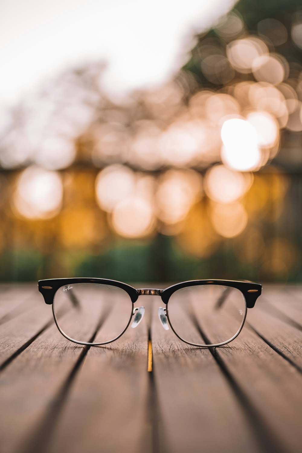 prescription eyeglasses resting on a table in Newport News, VA